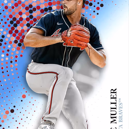 Atlanta Braves Tm Kyle Muller Base Blue 1208 Commo