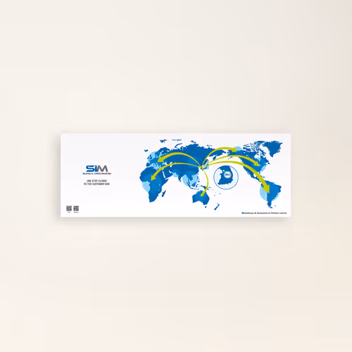SIM Global Exhibition World Map Panel Design - Jan. 2024