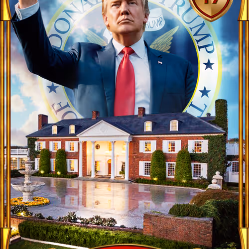Trump Digital Trading Cards America First 1-of-1 Bonus Collection #122