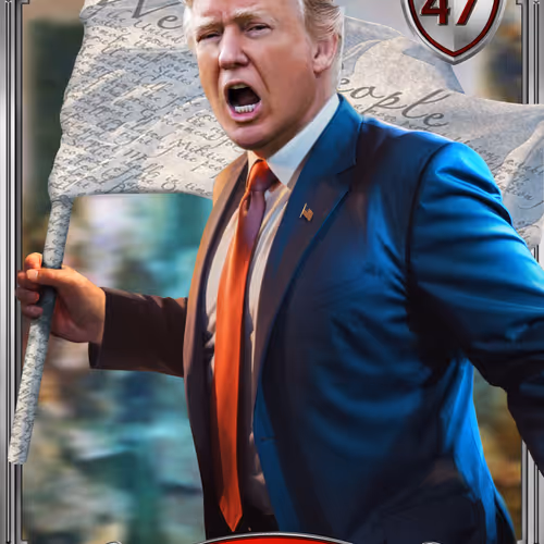 Trump Digital Trading Cards America First 1-of-1 Bonus Collection #232