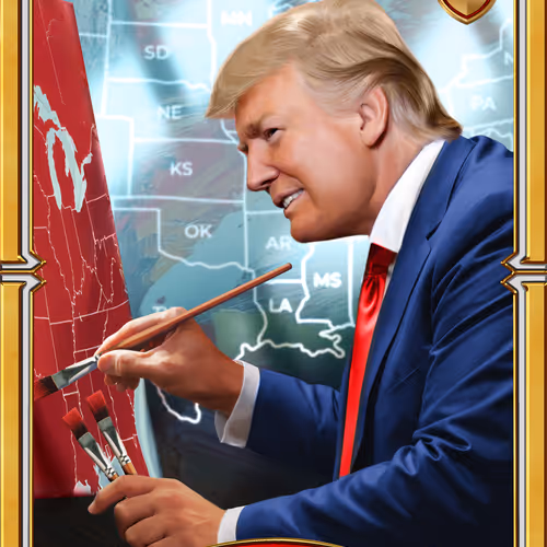 Trump Digital Trading Cards America First 1-of-1 Bonus Collection #300