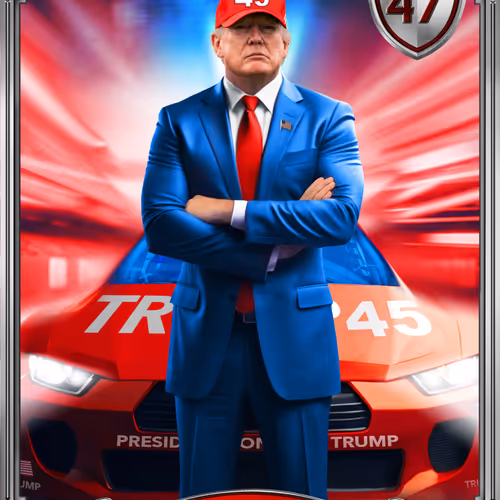 Trump Digital Trading Cards America First 1-of-1 Bonus Collection #50