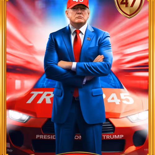 Trump Digital Trading Cards America First 1-of-1 Bonus Collection #477