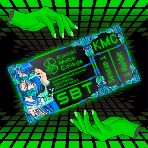 Kawaii Meta Collage Badge Sbt
