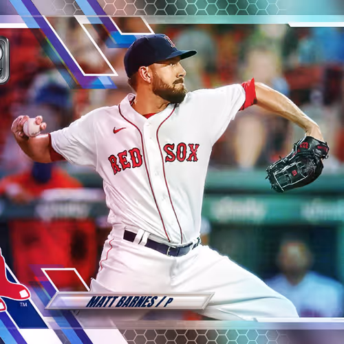 Boston Red Sox R Matt Barnes P Base Motion Rainbow