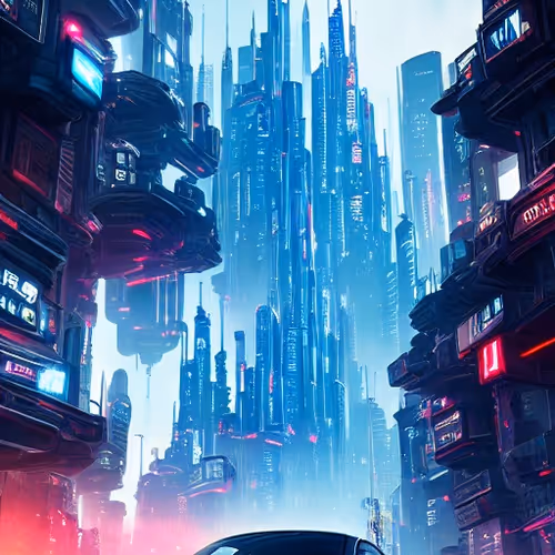 CYBER CAR NEON CITY NFT #1
