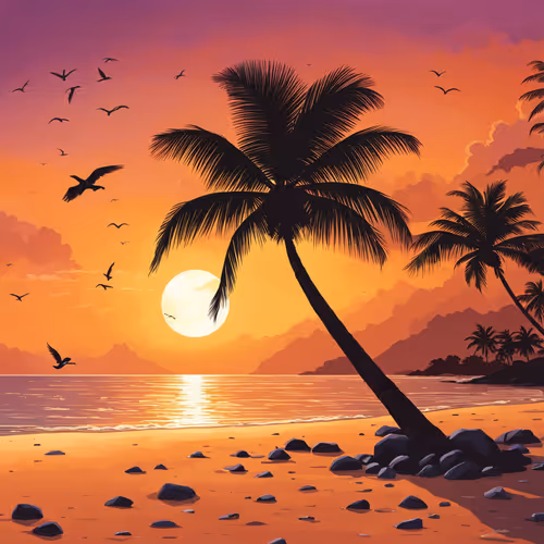 AI-ArtForge: sunset