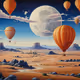 balloon and desert BD003