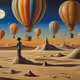 balloon and desert BD004