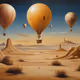 balloon and desert BD010