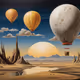 balloon and desert BD005