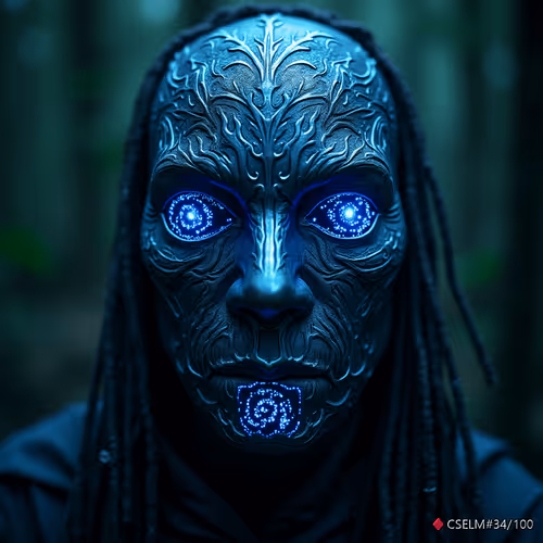 Cyber Shaman Electro-Light Mask