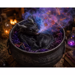 Hexley, the cauldron wyrm 