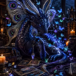 Oman, tarot and moth wyrm 