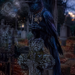 Corvus, the raven feathered familiar 