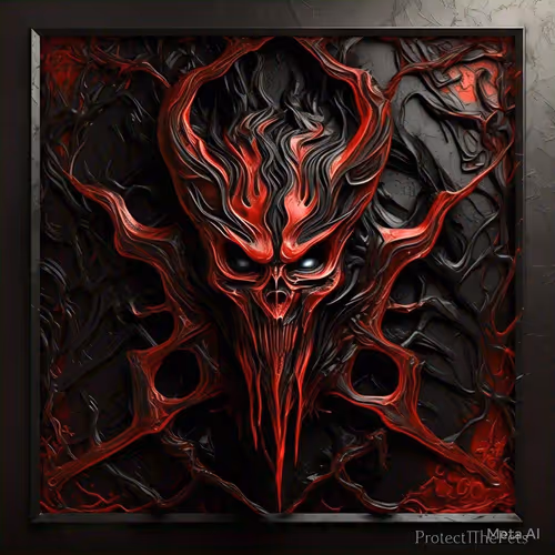 Abstract Rare Satanic