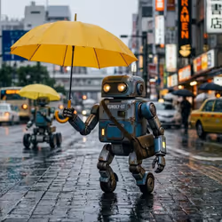 Robot's Rainy Day