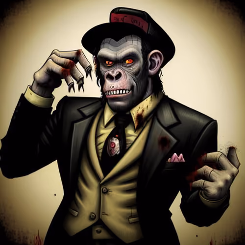 Escobar Ape Zombie Crew #648