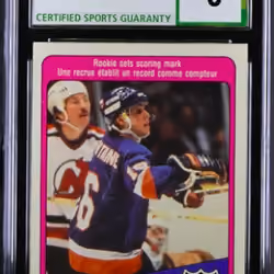 1984-85 O-Pee-Chee Pat LaFontaine #7 - (Cert: 1008028100)