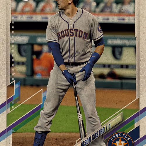 Houston Astros R Jason Castro C Base Motion Vintag