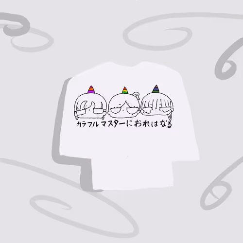 オレの虚無子Tシャツ / White✖️Black