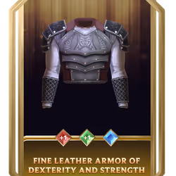 Fine Leather Armor of Dexterity and Strength