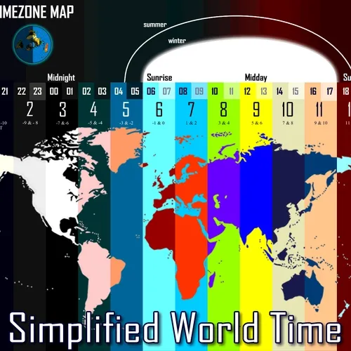 Time  Zones Map