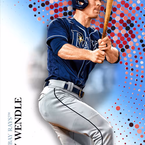 Tampa Bay Rays Tm Joey Wendle Base Blue 1182 Commo