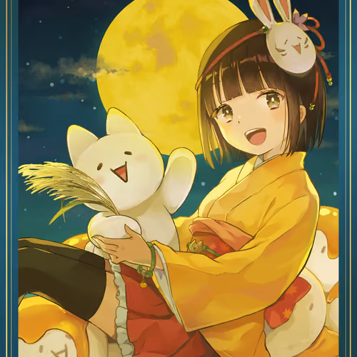 Moon Viewing with Monacoin（モナコインちゃんとお月見！）