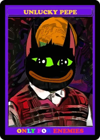 (Fractional - see description) Rare Pepe  UNLUCKYPEPE  [Series 4, Card 15]