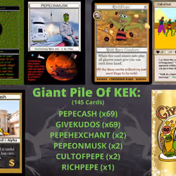 Giant Pile of KEK || Rare Pepe || 145 Cards