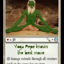 YOGAPEPE | SERIES 14 Card 13 | RarePepe | Rare Pepe Wallet 2017 Counterparty XCP Yoga Meditation NFT Asset