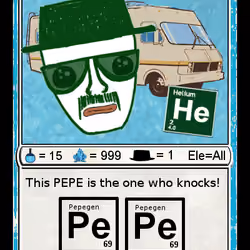 HEISENPEPE series 2 | RarePepe 2016 | Only 777 issued (222 burned)