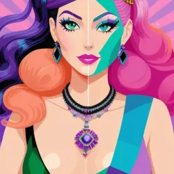 Vibrant Cosmic Enchantress #7