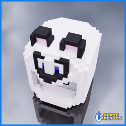 Panda Head Helm