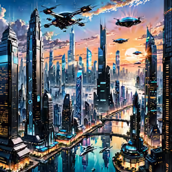 Dawn Cityscape 8604