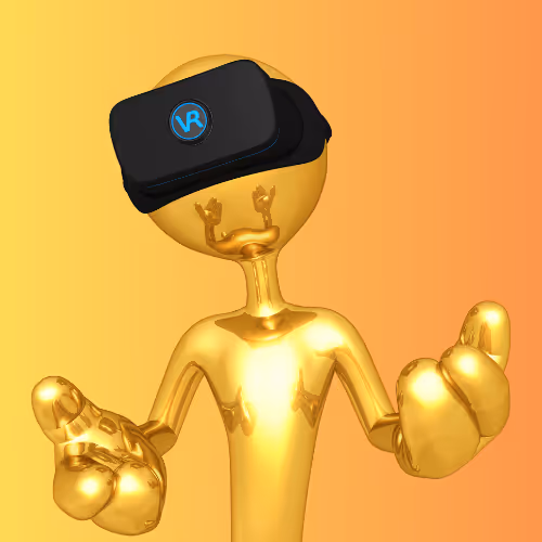 Golden VR Sentinel: 1/1 Polygon NFT