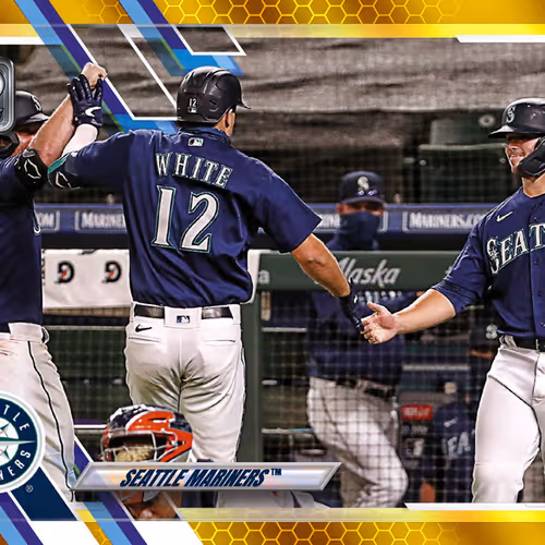 Seattle Mariners Tm Base Static Gold 599 Uncommon