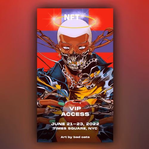 NFT.NYC 2022 Commemorative Ticket Stub by bad oats - VIP