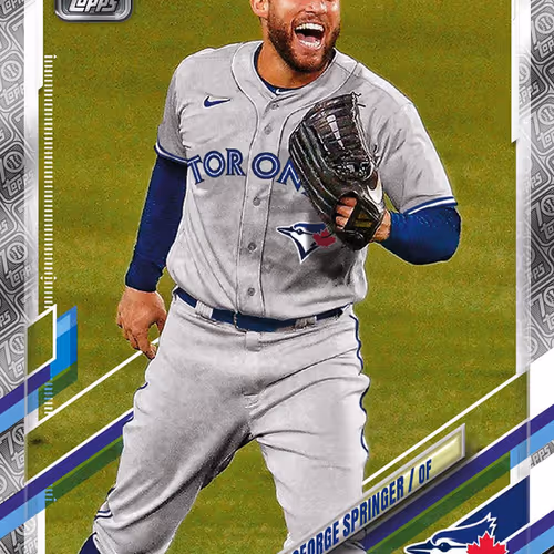 Toronto Blue Jays R George Springer Of Base Motion