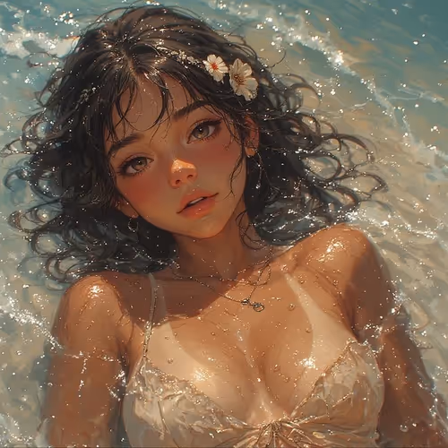 Bikini's Button Anime Art