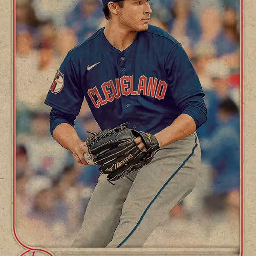 Cleveland Guardians Tm Eli Morgan Base Vintage Sto