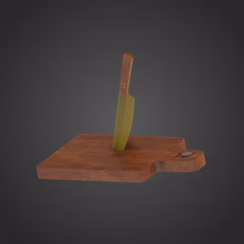 Gold Knife & Board