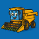 Cute Combine Harvester