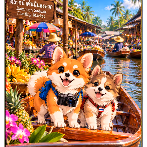 Neo The Dog - World Tour Season 2 - Thailand Episode I - Bangkok #06 (Floating Market)