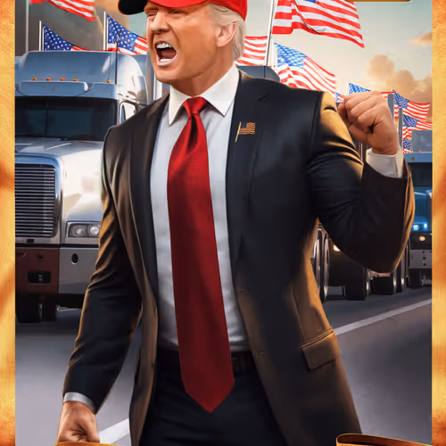 Trump Digital Trading Cards Mugshot Edition