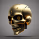 Gold skull