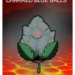 Charred Blue Balls