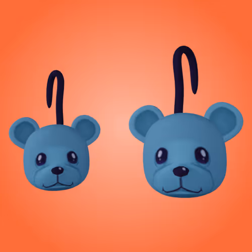 Thalia Pride Teddy Bear Earrings