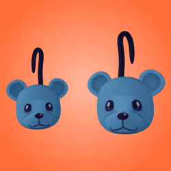 Thalia Pride Teddy Bear Earrings